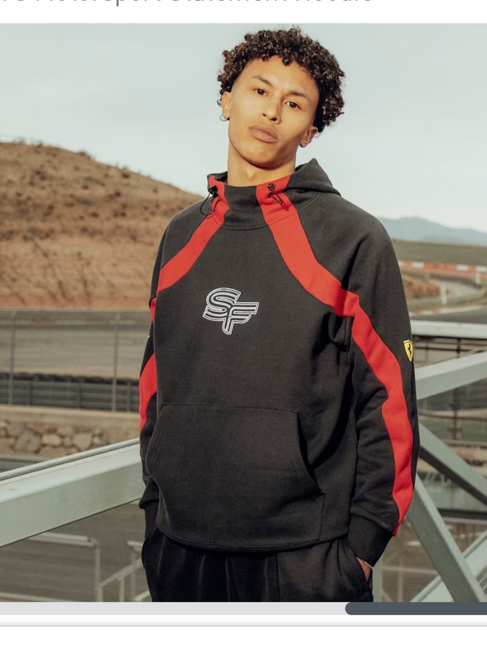 PUMA Scuderia Ferrari Race Statement Hoodie. Embroidered SF Logo. Moto. SZ L